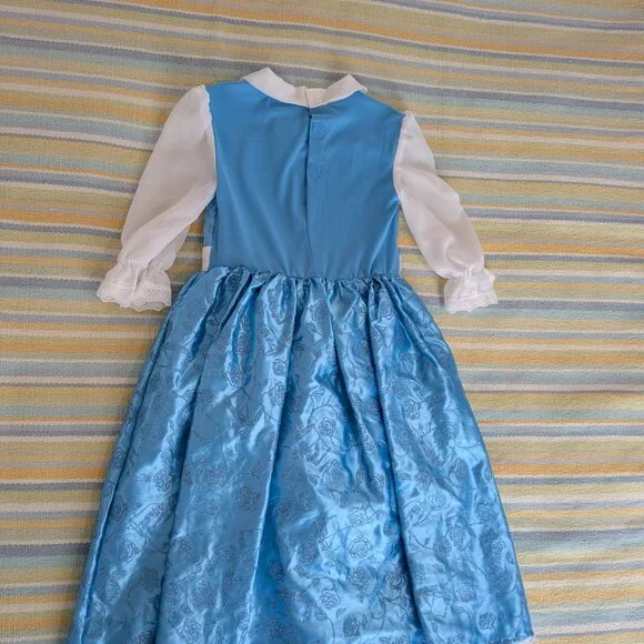 ⭐ The Disney Store Belle Blue Peasant Dress size 5/6 - Picture 6 of 10